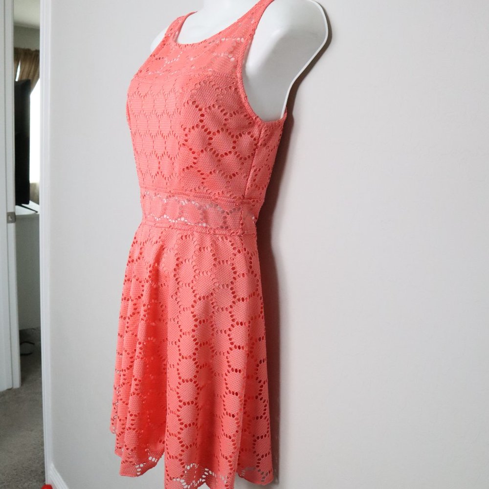 Peach floral Trixxi dress size 5